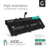 Batteri för HP ZBook Studio G3, ZBook Studio G4, ZO04XL, 808396-421 Laptop - 3400mAh 15.2V