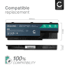 Batterie de rechange pour ordinateurs portables eMachines E520 / E720 / G420 / G520 / G620 / G720 / E510 - 4400mAh 10.8V - 11.1V