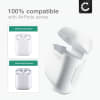 subtel Case Cover for Apple AirPods AirPods 2 Cases - Protective Plastic Soft Shell Charging Case Skin Portable & Shockproof Slim Anti-Slip - White