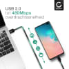 USB Kabel compatibel met Oppo Find X3 Pro, Neo, Lite, Find X2 Pro, Neo, Lite / A91, A72, A53s, A52, A9 (2020) - 1m Oplaadkabel Datakabel 3A PVC smartphone zwart