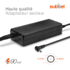 Chargeur pour PC portable HP Envy 13,Pavilion 15, Dell XPS 13 - Alimentation 19.5V 4.62A 90W 65W 45W HP 709986-003, H6Y89AA, Câble de Charge 2.6m