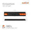 Batterij voor HP Pavilion dv9700, dv9000, dv9500 Laptop - 4400mAh 14.4V - 14.8V