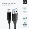 Cable USB para ZTE Axon 7 / Axon 7 mini / ZMax Pro / Axon 9 Pro / Nubia M2 - Cable de Carga y Datos 1,0m 3A negro PVC