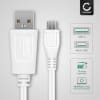 USB Kabel compatibel met Huawei Y3 / Y5 / Y6 / Y7 / Y7 Pro / P7 Lite / P8, P8 Lite / P9 Lite / Honor 8x - 1m Oplaadkabel Datakabel 1A PVC smartphone wit