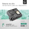 Batería de impresoras Zebra QLN420, ZQ630 - Batería gran capacidad 4400mAh 7.4V P1040687, P1050667-016 para impresoras de fotos e impresoras de etiquetas