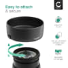 ES-68 II Kamera Solblender for Canon EF 50mm f/1.8 STM / EF 50mm 1:1.8 STM – Plast Bajonett Solblender fra CELLONIC