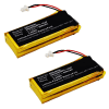 2x BAT00002 Batteria di ricambio per Cardo Scala Rider G9, G4, G9X 800mAh , pila sostitutiva per cuffie, apparecchi, headset, auricolari