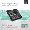 Batterij compatibel met Samsung Galaxy XCover Pro (SM-G715) - EB-BG715BBE 3200mAh vervangende accu reservebatterij extra energie