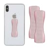 Support autoadhésif en Plastique rose pour Smartphone, Sangle élastique pour doigt, support grip léger à coller sur téléphone jusqu'à 6,4