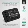 2x NP-FZ100 Ersatz Akku für Sony A7 III Alpha 7 III ILCE-7M3 ILCE-7M3K A7R III Alpha 7R III ILCE-7RM3 A9 Alpha 9 ILCE-9 A7R IV ILCE-7RM4 ILCE-6600 A6600 - Kamera Ersatzakku - Kameraakku 1600mAh, Batterie