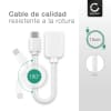 Cable USB OTG de 15cm de CELLONIC® para smartphone Samsung Galaxy S22, S21, S20, S10, S9, A52, A51 - Adaptador OTG 2.0 con USB C Type C a USB A