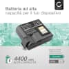 Batteria sostitutiva P1040687, P1050667-016 per stampante Zebra QLN420, ZQ630 ricambio da 4400mAh stampa portatile di foto etichette