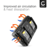 CELLONIC Makita 14,4V-18V lader for Li-Ion litium-ion-batterier - 2A DC18RCT, DC18RC, DC18RA, DC18SD erstatningsbatterilader for elektroverktøy