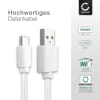 USB C Type C Phone Charger Cable for Honor 20 / 20 Pro / 8A (2020) / 9X / 9X Pro 1m Fast Charging 3A Smartphone Data Cable PVC White