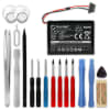 Batteri for Mitac Mio Moov M400, Mio Moov M405, Mio N177, Mio Moov 500, M1100, 338937010172 750mAh + verktøy sett 17stk fra subtel