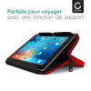 Housse pour tablette CELLONIC® de 10.1 pouces Universelle en Nylon rouge – Étui de protection pour tablette avec bulles antichocs, imperméable | Pochette