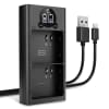 USB Dual-lader for Arlo Pro 4, Arlo Pro 3, Arlo Ultra 2, Arlo Pro 5, Arlo Ultra, Arlo Go 2
