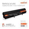 Batteria subtel® A42-U36 per Asus P32 / Pro4M / Pro36 / U36 / U44 / U82 / U84 / X4M / X36 Affidabile ricambio da 4400mAh Sostituzione ottimale