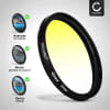 Filtro gradiente colore Giallo per Voigtlaender VM 40mm F 2,8 Heliar Ø 37mm