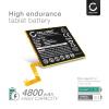 Batteri for Lenovo Tab M10 Plus TB-X606F, L19D1P32 4800mAh fra CELLONIC