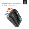 CELLONIC Black and Decker 18V lader for Li-Ion litium-ion-batterier - 2,5A BDCAC202B erstatningslader for elektroverktøy med kabel og støpsel
