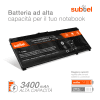 Battery for HP Pavilion 15, Omen 15, Omen 17, SR04XL 15.4V 3000mAh from subtel