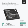 Batterie 770mAh pour appareil photo Panasonic HX-WA30, HX-WA3 - Remplacement modèle VW-VBX090 VW-VBX090