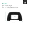 CELLONIC Øyemusling for Nikon D7100 D200 D300 D70s D80 D90 – DK-21 Silikon Erstatning, Antirefleks EVF Øyestykke, Søkerdeksel, Beskyttelseshette