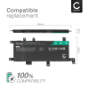 Batteri for ASUS VivoBook X542U, R542U, R542UR, A580U, FL8000U, C21N1634 4700mAh fra CELLONIC
