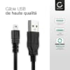 Câble 8 Pin Camera Mini USB B de 1.5m pour appareil photo Panasonic Lumix DMC, transfert de données noir PVC