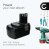 Batteri for Hitachi BCL1815, DS 18DL, WR 18DL, WH 18DL, C 18DL, DH 18DL 18.0V  5000mAh Li Ion fra CELLONIC