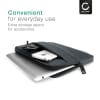 CELLONIC® Nettbrettveske 10.1 tommer Universal Nylon Sort - Beskyttelse til nettbrett med anti-støt-bobler, vannavstøtende | Etui