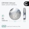 CELLONIC CR1632 Knappecellebatterier (Lithium, 120mAh, 3V) til Bilnøkler, LED-Enheter, Sykkelcomputere – x6-Pakke