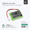 Bateria Motorola HRMR03, GP80AAAHC3BMX 700mAh - HRMR03, GP80AAAHC3BMX, Batería recargable para Motorola MBP36, MBP36S, MBP481, MBP482, MBP483, MBP33S