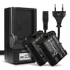 2x Batteri 2000mAh+ Lader