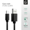 Cavo di ricarica con connettore Micro USB per lettore MP3 MP4 Sony ICD-TX800 / Imperial DABMAN 2 1m cavetto USB in PVC nero