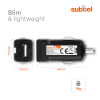 Chargeur USB voiture 12V / 24V pour Nokia 3, 5, 6 (2017) / 9 Pureview / 3310 (2017) / Lumia 520, 530, 625, 630, 635, 735, 1320 Adaptateur de charge USB