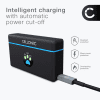 3-spor Batteriladeetui for DJI Osmo Action 5 Batterier + 60cm + USB Kabel fra CELLONIC