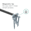 12-delt bitssett for slagtrekker og presisjonsskrutrekker – Magnetisk S2 1/4 tomme 50 mm firkantet hode, trekant, sikkerhet, triwing, Robertson elektrisk skrutrekkerbits for drill