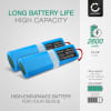 2x Battery for Zaco V5s Pro, ILIFE V5s Pro, ZACO V5x, ILIFE V3s, ILIFE V8s, ILIFE V3s Pro 2600mAh from CELLONIC