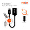 USB OTG-kabel voor Samsung Galaxy Tab S8 S7 S6 S5 S4 S3 / TabPro S / Galaxy Book A 10.5 10.6 / Galaxy Book 12.6 / Active 2 / Pro - OTG-adapter USB C Type C stekker naar USB A aansluiting - connector on-the-go adapterkabel zwart