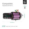 Batteri for Philips FC6405, FC6404, FC6168, FC6169, FC6171, FC6763, 5ICR19/65 2500mAh fra CELLONIC