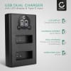 Chargeur Double USB LP-E12 pour batterie LC-E12 de Canon