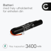 Batteri for Bang & Olufsen BeoLit 15 BeoLit 17 BeoPlay A2 J406/ICR18650NH-2S (3400mAh, 7.4V) fra CELLONIC