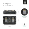 CELLONIC Makita 14,4V-18V lader for Li-Ion litium-ion-batterier - 2A DC18RCT, DC18RC, DC18RA, DC18SD erstatningsbatterilader for elektroverktøy