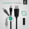 Cable USB para Geotel G1 / A1 / Amigo / Note - Cable de Carga y Datos 1m 1A negro PVC