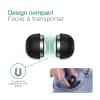 Support Silicone noir petit et léger pour PC portable 3.38 x 3.96 x 2.8 cm - fonction 3en1 : rehausseur, refroidisseur, stabilisateur