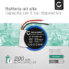 Batteria sostitutiva 361-00047-00 361-00064-00 per Garmin Forerunner 210, 110, S1 / Approach S4, S3, S2, S1 Affidabile ricambio da 200mAh + Set di strumento per orologio smartwatch bracciale fitness tracker