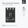 Battery for Canon Digital IXUS, IXUS 500, IXUS 400, IXUS 430, IXUS 300, IXUS V2, IXUS V3, NB-1LH 830mAh from CELLONIC