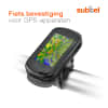 Stuurhouder / Golfkart houder voor Garmin Alpha 50 100 / Approach G3 G5 / eTrex 10 20 30 / GPSMAP / Oregon Serie | zwart stuurbeugel fietsstuur bevestiging navigatiesysteem fietsbeugel GPS bevestiging